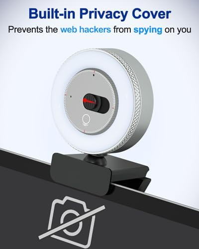 Cámara Web Con Luz - Cámara Web 1080p Para Pc Con Cubierta D