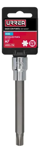Copa Con Punta Larga Ribe M7 X 4'' Urrea Cuadro 3/8''