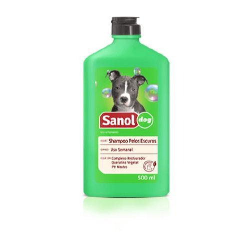 Shampoo Pelos Escuros 500 Ml Sanol Dog