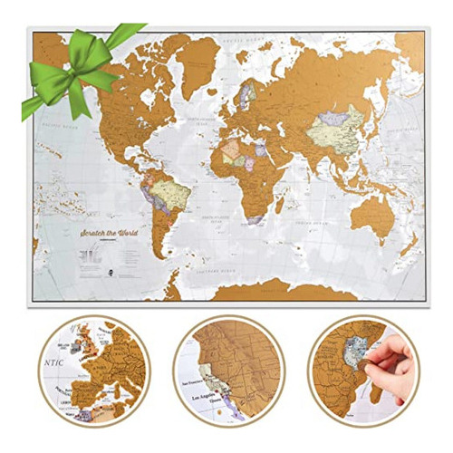 Estuche De Moneda Scratch The World ® Travel Map - Póster 