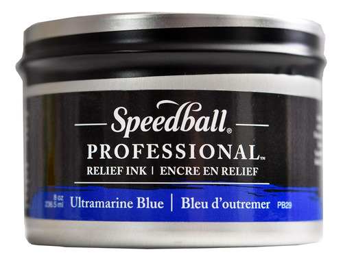 Speedball Tinta De Alivio Profesional  Azul Ultramarino  8 O