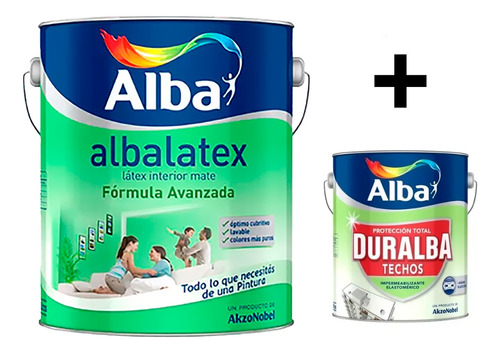 Albalatex Blanco Mate X 20lts. + Duralba Techos X 4lts.