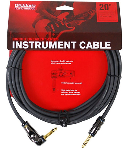 Cable Instrumento Interruptor 6m Pw-agra-20 Planet Waves