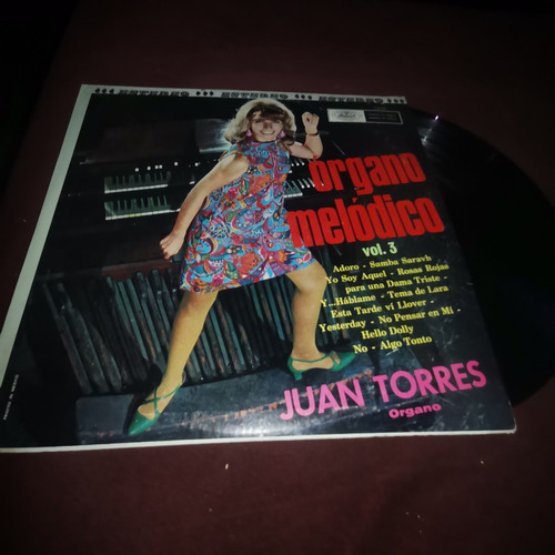 Organo Melodico Vol.3 Juan Torres Lp Vinil Musart 1967