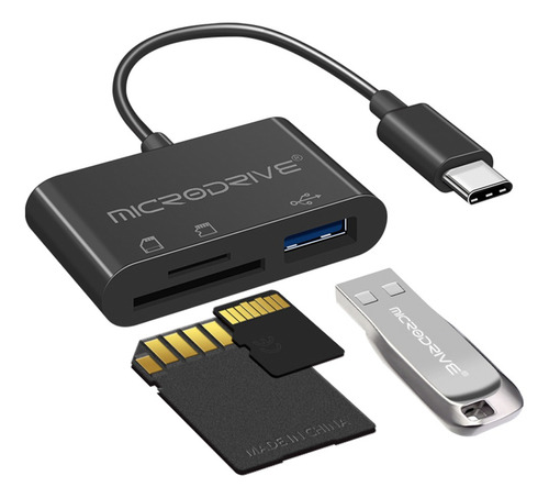 Lector De Tarjetas De Memoria Usb C Adaptador Otg Usb 3 En 1