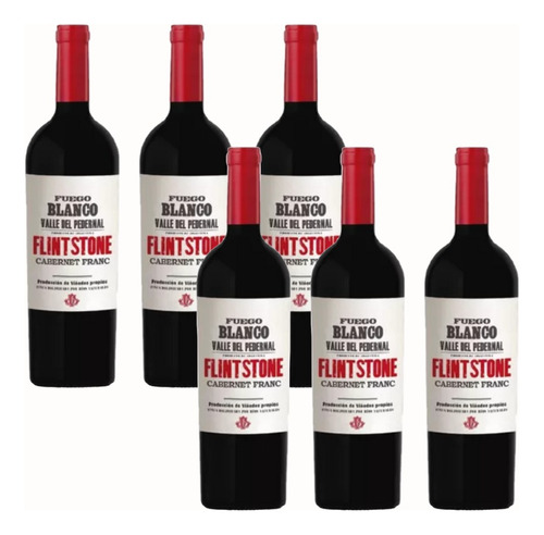 Vino F.b Flintstone Cabernet Franc 750ml X6 Zetta Bebidas