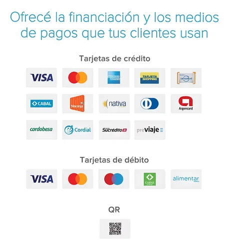 Lector Point Smart Blanco - Mercado Pago Nfc Chip+kit Qr
