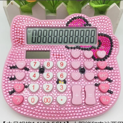 Calculadora Hello Kitty 12 Digitos Funciones Básicas Pedrerí