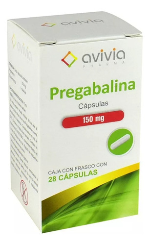 Avivia Pregabalina 150mg Frasco Con 28 Capsulas
