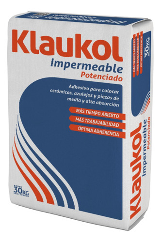Adhesivo Klaukol Potenciado Impermeable 30kg - Con Envio