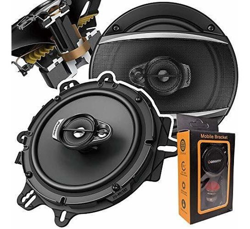 Par De Parlantes De Audio Para Automóvil Coaxiales De 3 Vías