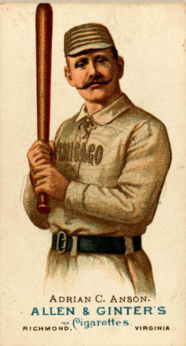 Lienzo Canvas Arte Poster Tarjeta Béisbol Cap Anson 1887