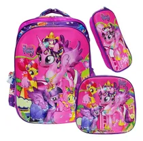 Comprar Mochila Escolar My Pequeño Pony  Lonchera Cartuchera