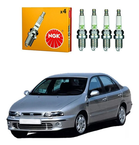 Velas Ignição Ngk Marea Sedan 1.8 16v 2006