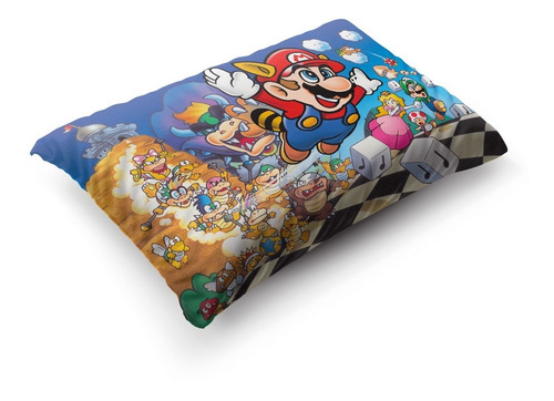 Imagen 4 de 5 de Funda De Almohada Super Mario Bros. 3 70x45cm Vudú Love
