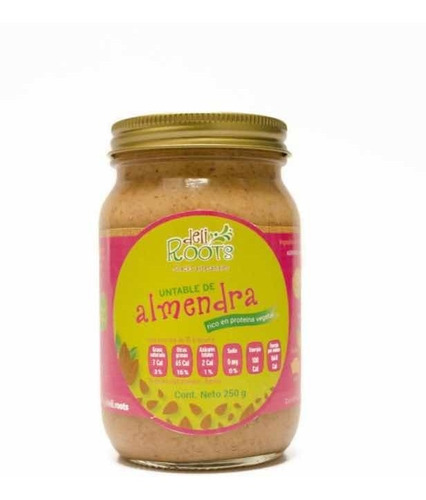 Crema Untable De Almendra. Vegana 250g