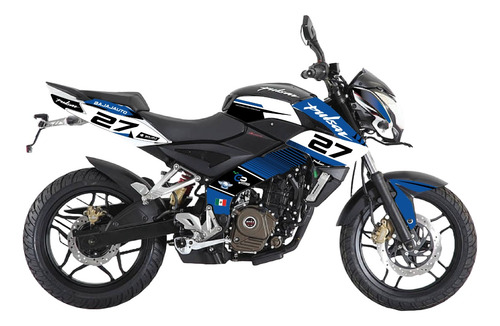 Kit De Graficos Pulsar 200 Ns Racing Listo Para Instalar Azu
