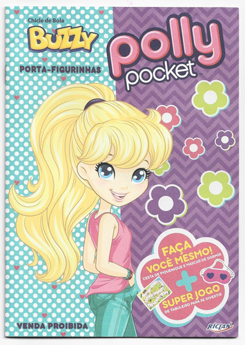 Álbum Figurinha Chicle Bola Buzzy - Polly Pcket Completo2017