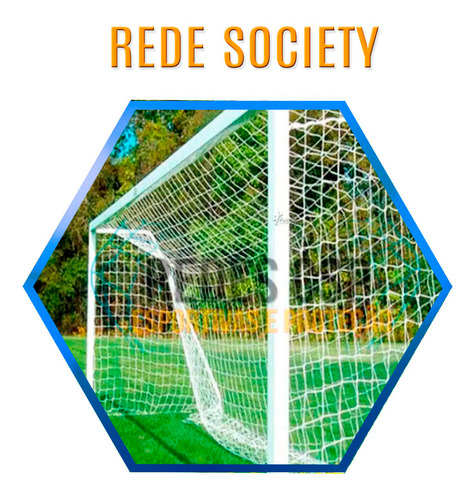 Rede De Gol Futebol Society Suiço 5 Metros Fio 6 - Véu