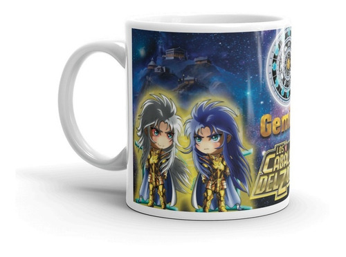 Taza Coleccion Caballeros Del Zodiaco Geminis