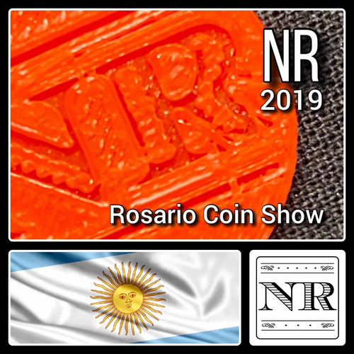 Ficha - Numismatica Rosario - Coin Show 2019 - Naranja