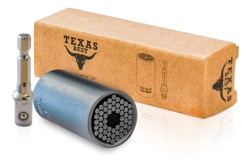 Texas Best Herramientas De Enchufe Universal Grip+ Llave De 