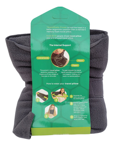 Almofada Viagem Supermacia Com Suporte Pescoço Travelpillow
