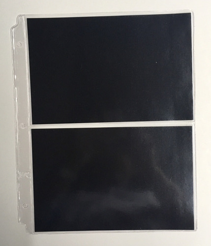 Imagen 2 de 3 de 5 Hojas Para Billetes - Vk 2 Divisiones En Pvc Fondo Negro