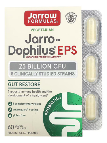 Jarro-dophilus Eps 60 Cápsulas Suplemento Sabor Sem Sabor