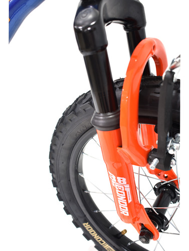 Bicicleta Ghost Mark Rodada 16 Azul Tamaño del cuadro S