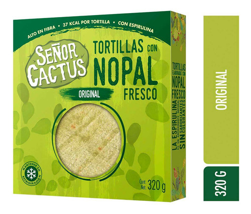 Señor Cactus Tortillas Con Nopal Fresco