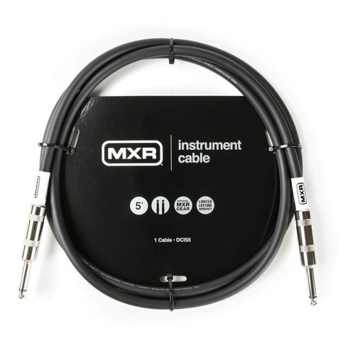 Imagen 1 de 3 de Cable Para Guitarra Y Bajo 1,6 M Mxr Dcis05