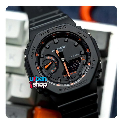 Reloj Casio G Shock Ga 2100 1a4 Carbon Core Hora Doble