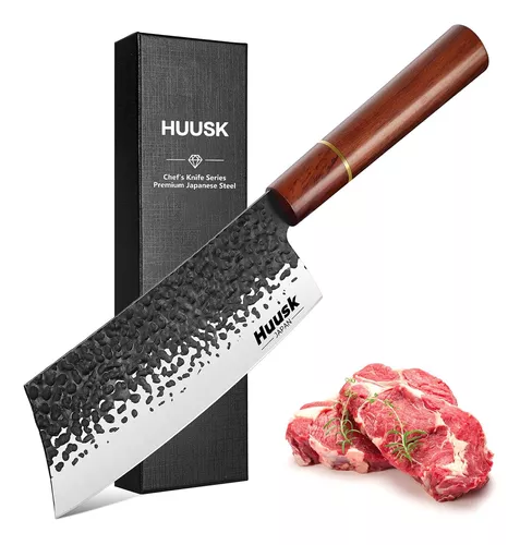 Cuchillo japonés, cuchillo deshuesador para cortar carne de 5.5 pulgadas,  cuchillo japonés para cortar pechuga, cuchillo de deshuesado forjado a mano