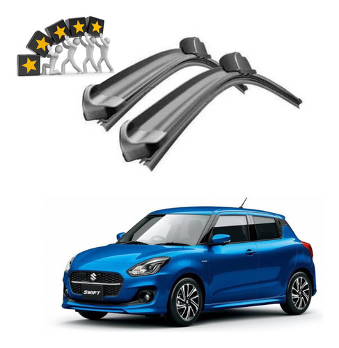 Plumas Limpiaparabrisas Bananas P/ Suzuki Swift 2021 Al 2023