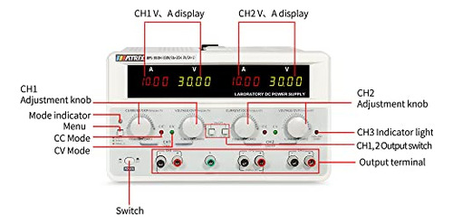 Fuente De Alimentación Dc Variable 30v 10a - Pantalla De 4