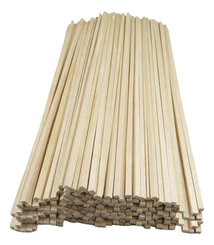 100x Palos Cuadrados Sin Terminar, Palos De Madera Para S