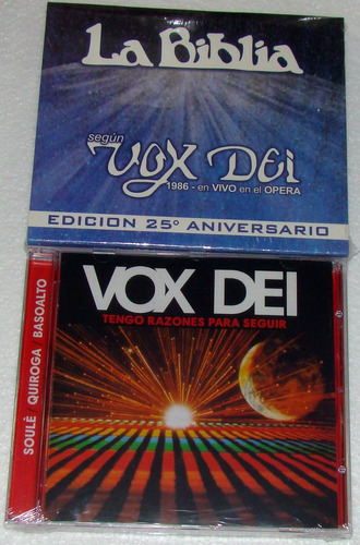 Vox Dei La Biblia En Vivo / Tengo Razones Lote 2 Cds Kktus 