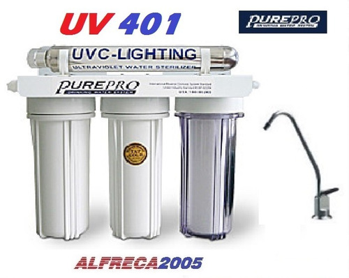 Filtro Purificador De Agua Por Luz Ultra Violeta 4 Etapas