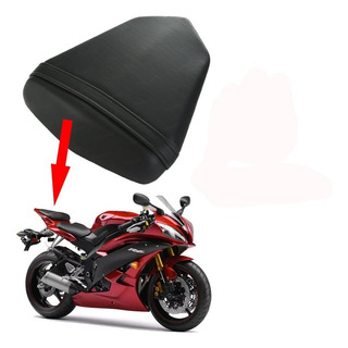 XMT-MOTOR Moto Asiento Trasero Del Pasajero Adecuado para Yamaha YZF-R6 2003-2005