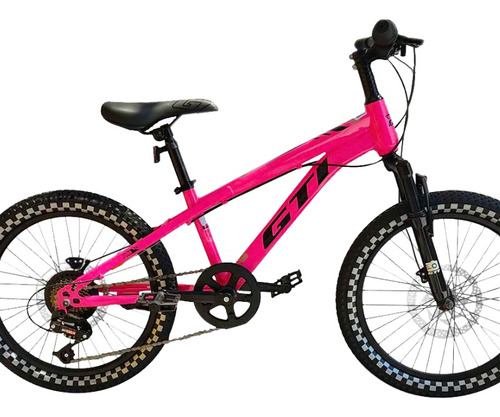 Bicicleta Aro 20 Gti Con Frenos De Disco Para Mujer 