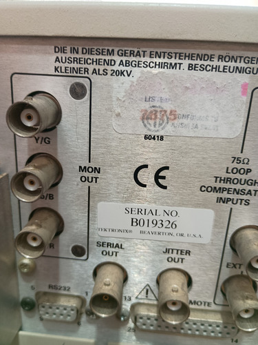Wave Form Tektronix Wfm 601a