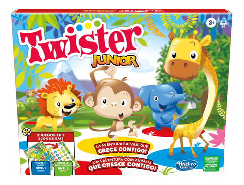 Juego Twister Junior 2 Juegos En 1 Hasbro Para Niños