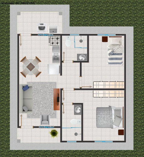 Imagem 4 de 4 de Casa Para Venda Em Várzea Grande, Nova Fronteiras, 2 Dormitórios, 1 Banheiro, 1 Vaga - 10145_1-2290963