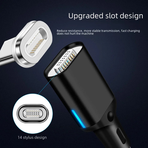 Cable Magnético De Datos Rui Ran De 1 M De Un Solo Cabezal Q