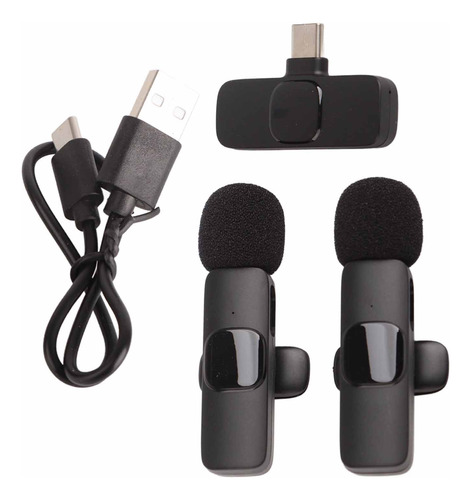 Microfone De Transmissão Ao Vivo Wireless Lavalier Mini Plug