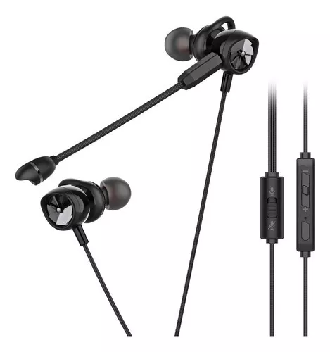 Cable para Audifonos Desmontable y Microfono para BoomChat dreamGEAR para  Juegos Negro (Black)