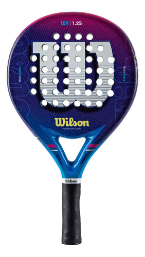 Paleta Padel Wilson - Ws 1.25 Rough Color Celeste/rosa