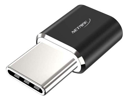 Imagen 1 de 5 de Adaptador Netmak Tipo Usb C Macho A Micro Usb Hembra 2.0