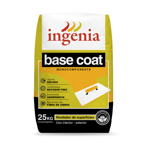 Base Coat Nivelador Revoques Monocomponente 25 Kg Ingenia